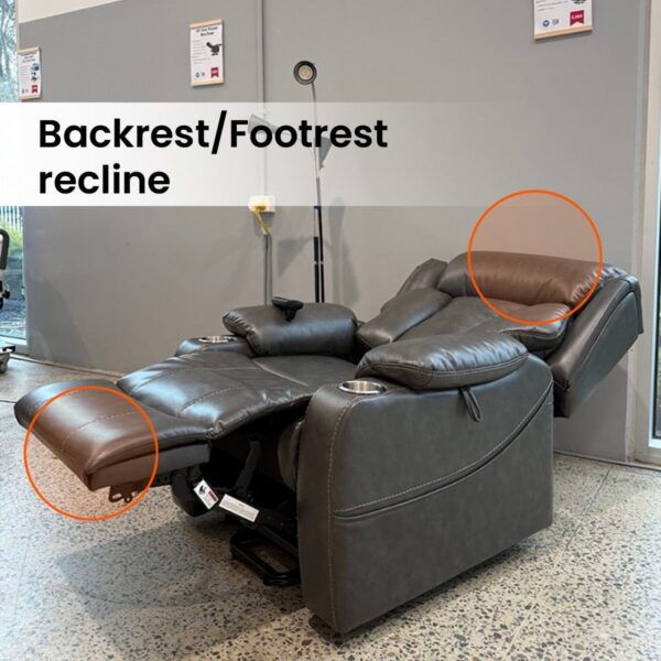 Adjustable Headrest And Lumbar Support Recliner - Image 2