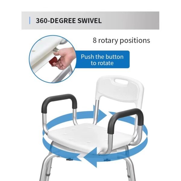 360 Rotation Shower Chair - Image 2