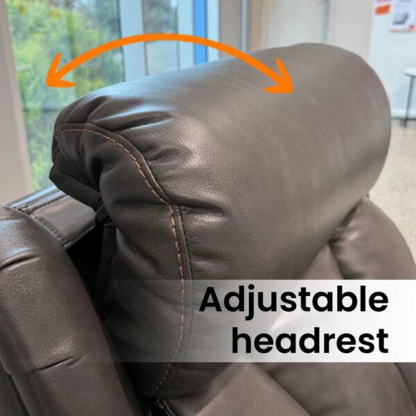 Adjustable Headrest And Lumbar Support Recliner - Image 3