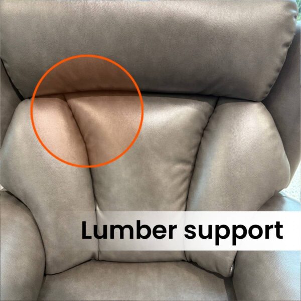 Adjustable Headrest And Lumbar Support Recliner - Image 4