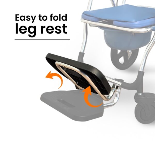 Foldable Wheelchair Commode - Image 8