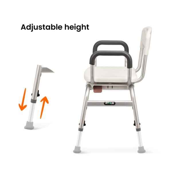 360 Rotation Shower Chair - Image 6
