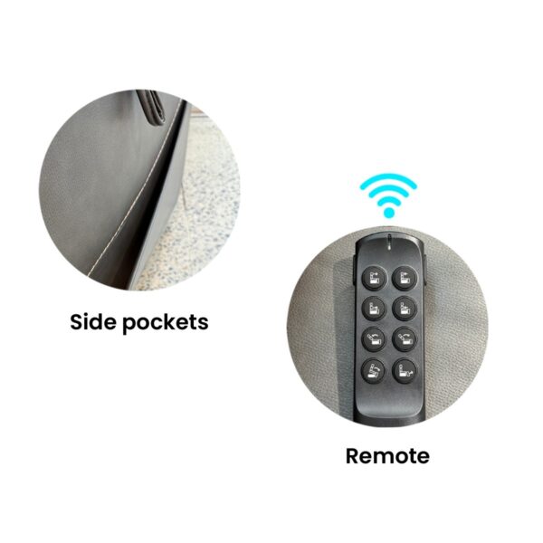 Adjustable Headrest And Lumbar Support Recliner - Image 8