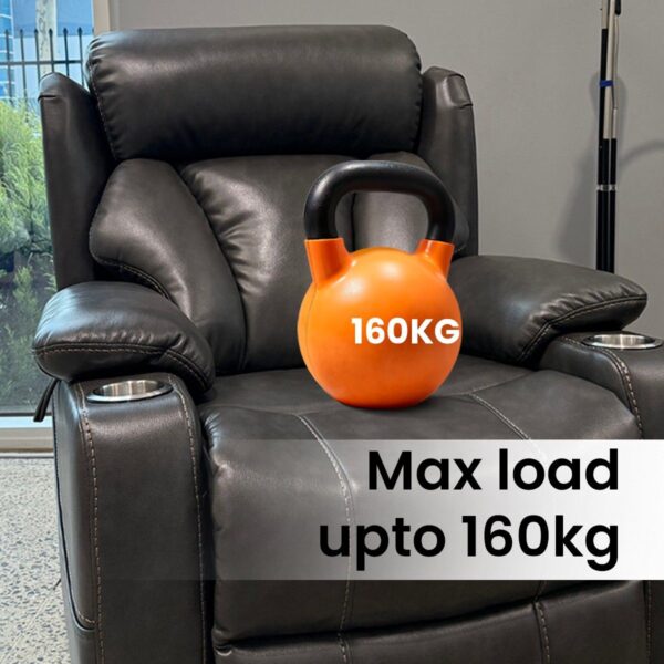 Adjustable Headrest And Lumbar Support Recliner - Image 6