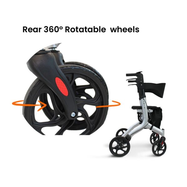 Lightweight Heavy Duty Rollator/Walker - Image 9