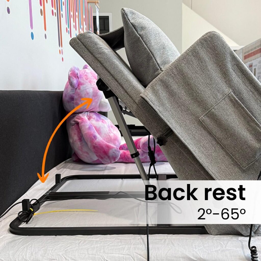 Buy Portable Power Backrest with Side Rails | Care With Us