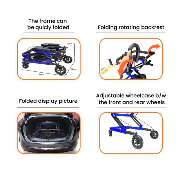 Multi-Functional Adult Gait Trainer Walker - Image 6