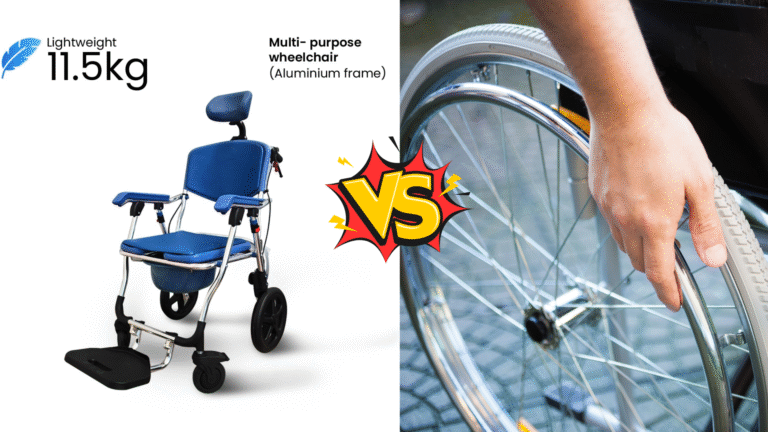 Self-Propelled vs Attendant Propelled Commode Wheelchairs: What to Choose
