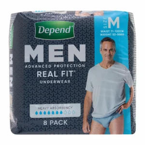 Depend Real Fit Incontinence Underwear Men 32 Pack Medium
