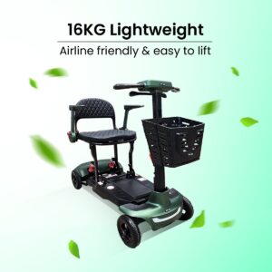 Nature - Automatic Folding Mobility Scooter | Airline Friendly Lightweight Carbon Fibre Travel Scooter