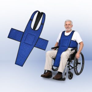 Anti-Slide Wheelchair Positioning Vest – Adjustable Posture Support Harness for Manual Wheelchairs